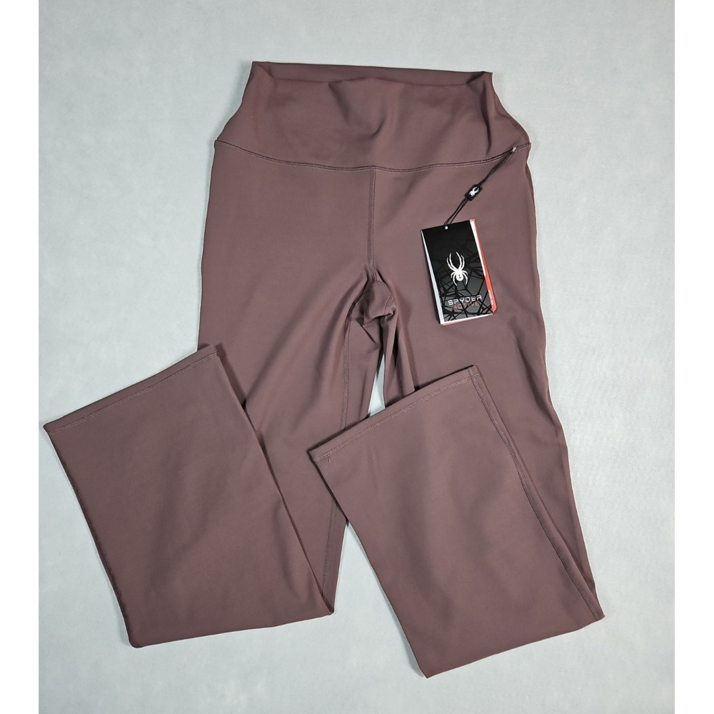 Spyder Active Womens Mauve High Rise Bootcut Athletic Pants Size‎ Large NWT